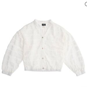 Kids White Lace Jacket by Tocoto Vintage